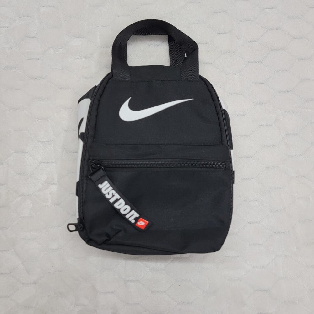 Nike Fuel Pack Insulated Lunch Bag Black White Just Do It School Travel Box